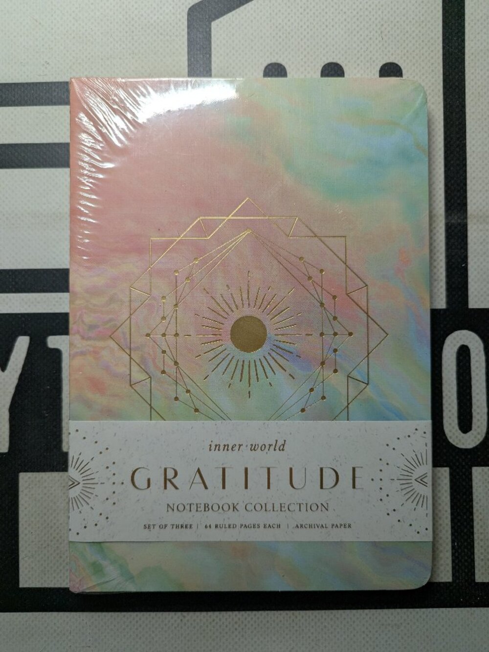 Inner World Gratitude Notebook Collection Set of Three 6in x 8.5in 64 pages each